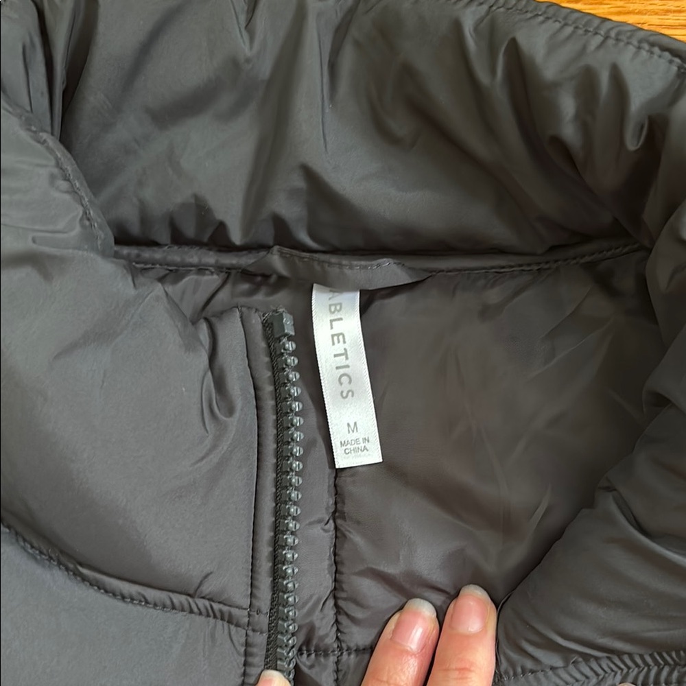 Fabletics Black Quilted Puffer Jacket - image 2